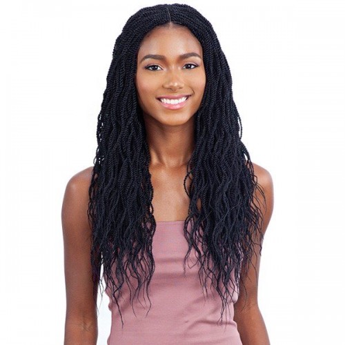 Freetress Equal Hand Tied Lace Part Braided Lace Wig WAVY MILLION TWIST