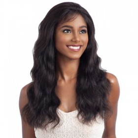 SHAKE N GO NAKED 100% BRAZILIAN NATURAL HUMAN HAIR FRONTAL LACE WIG NATURAL WAVY