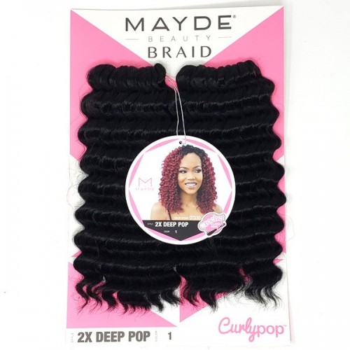 Mayde Beauty Curly Pop Braid 2X DEEP POP