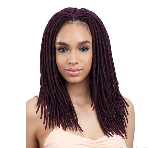 FreeTress Synthetic Hair Crochet Braids 2X Soft Medium Faux Loc 12"