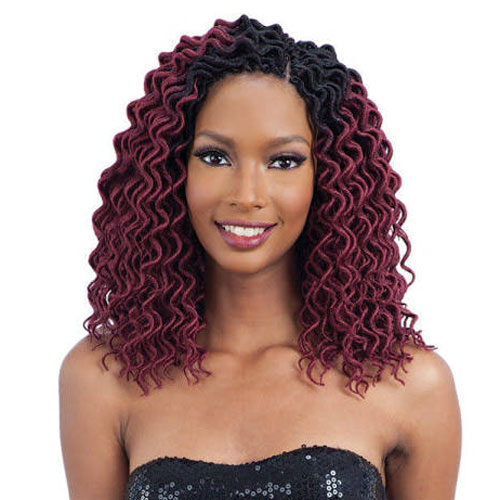 FreeTress Synthetic Hair Crochet Braids Faux Loc Curly Small