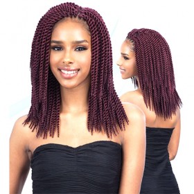 FreeTress Synthetic Hair Crochet Braids Single Twist 10" 