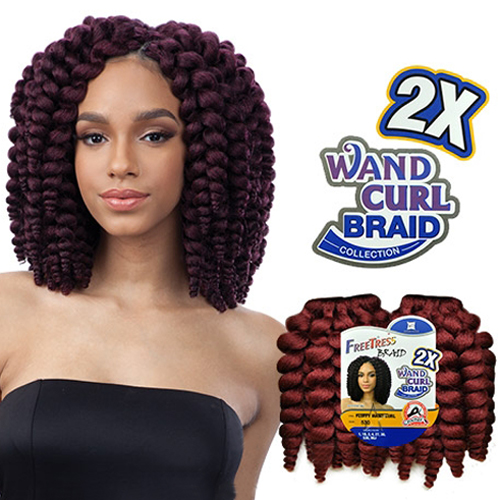 FreeTress Synthetic Hair Wand Curl Braid Fluffy Wand Curl