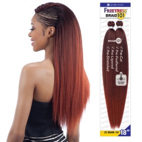 Freetress Synthetic Hair Crochet Braids 2X Braid 101 18"