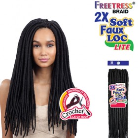 FreeTress Braid 2X Soft Faux Locs Lite 20" Large