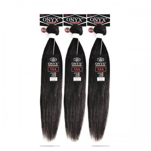 Onyx 100% Virgin Brazilian Human Hair Bundle Weave Straight 3 Bundle Super Sale