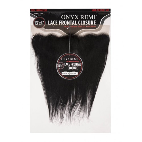 Onyx 100% Non-Processed Bundle Hair 13X4 Lace Closure Straight