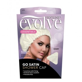 Evolve Go Satin Shower Cap-Ivory