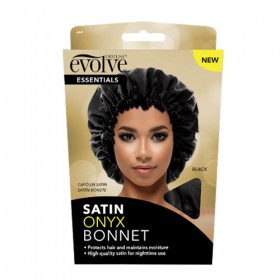 Evolve Satin Onyx Bonnet Black