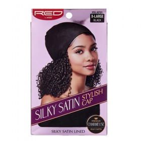 Red by Kiss Silky Satin Stylish Cap X-Large Black