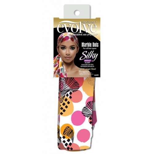 Evolve Silky Wrap Scarf #6620 Marble Dots