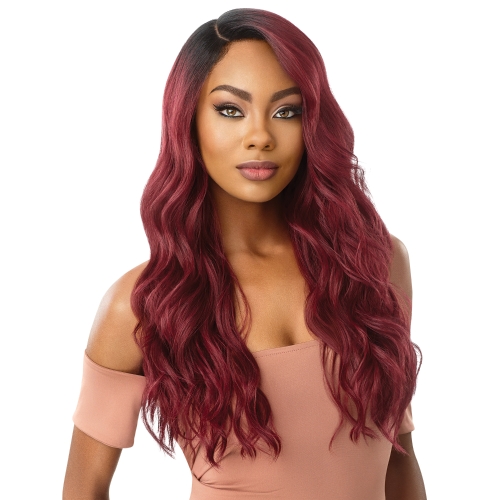 Outre Synthetic 5" L Part Swiss Lace Front Wig RAQUEL