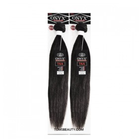 Onyx 100% Virgin Brazilian Human Hair Bundle Weave Straight 2 Bundle Super Sale