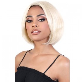 Motown Tress 100% Human Hair Natural & Blonde Lace Deep Part Lace Wig HNBLP PAT 