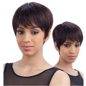 Saga 100% Brazilian Remy Human Hair Wig Pink Berry