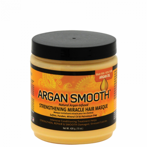 Afica's Best Argan Smooth Strengthening Miracle Hair Masque 15oz