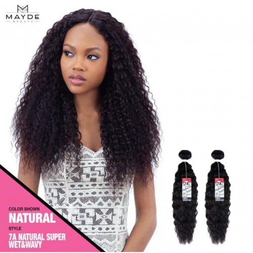 Mayde 7A Super Wet & Wavy 100% Human Hair 2pcs super bundle sale