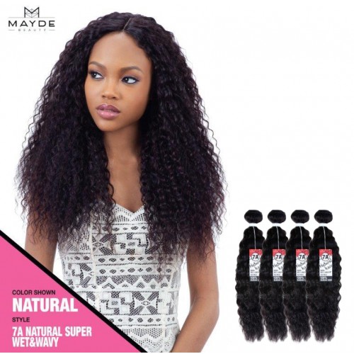 Mayde 7A Super Wet & Wavy 100% Human Hair 4pcs super bundle sale