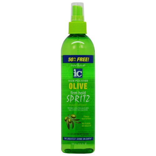 Fantasia IC Hair Polisher Olive Firm Hold Spritz 12oz   