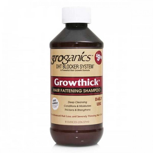Groganics Growthick Hair Fattening Shampoo 8 oz