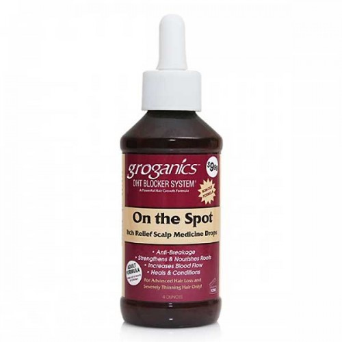 Groganics On The Spot Itch Relief Scalp Medicine Drops 4 oz
