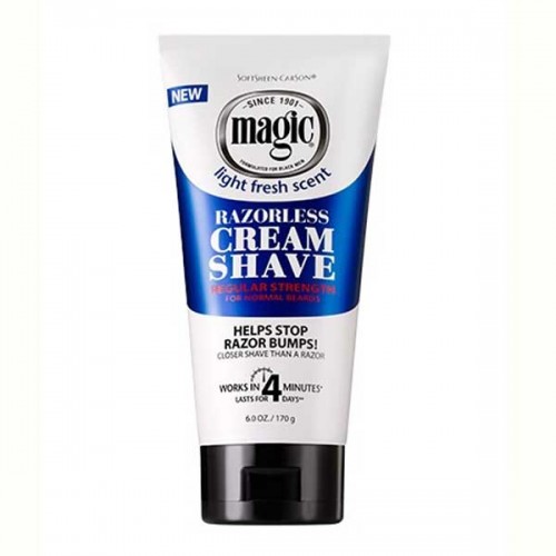 Magic Razorless Cream Shave Regular Strength 6oz