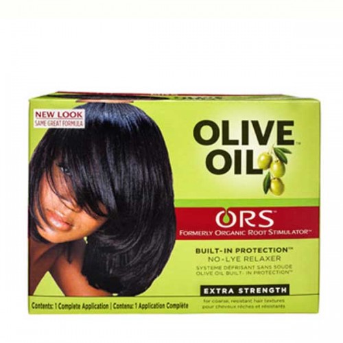 Organic Root Stimulator Olive Oil Built-In Protection No-Lye Hair Relaxer - Extra Strength