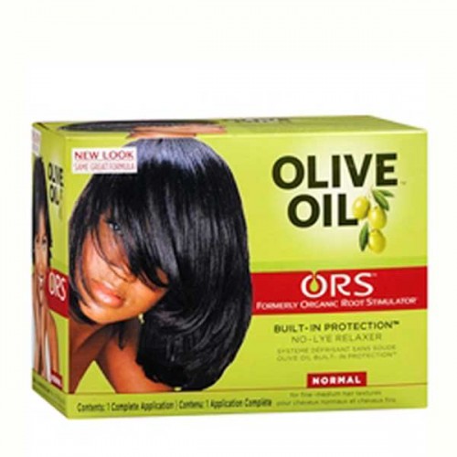 Organic Root Stimulator Olive Oil Built-In Protection No-Lye Hair Relaxer - Normal