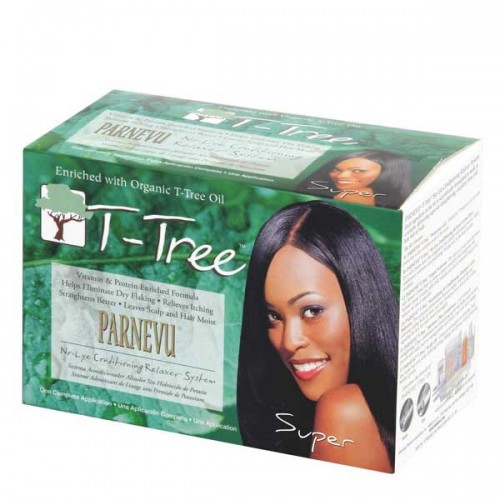 Parnevu Tea Tree No-Lye Relaxer Super Kit 