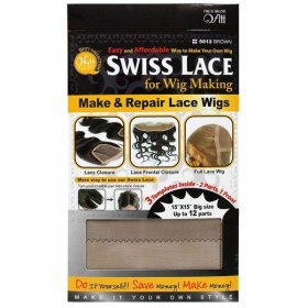 Qfitt Swiss Lace For Wig or Closure Making Brown