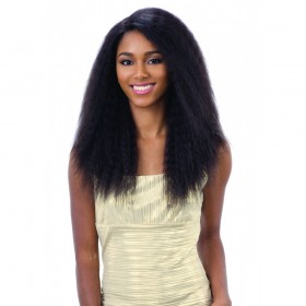 SHAKE-N-GO NAKED BRAZILIAN NATURAL 100% HUMAN HAIR DEEP INVISIBLE L-PART PREMIUM LACE - NATURAL 201