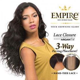 SENSATIONNEL EMPIRE 100% HUMAN HAIR LACE CLOSURE BODY WAVE 12"